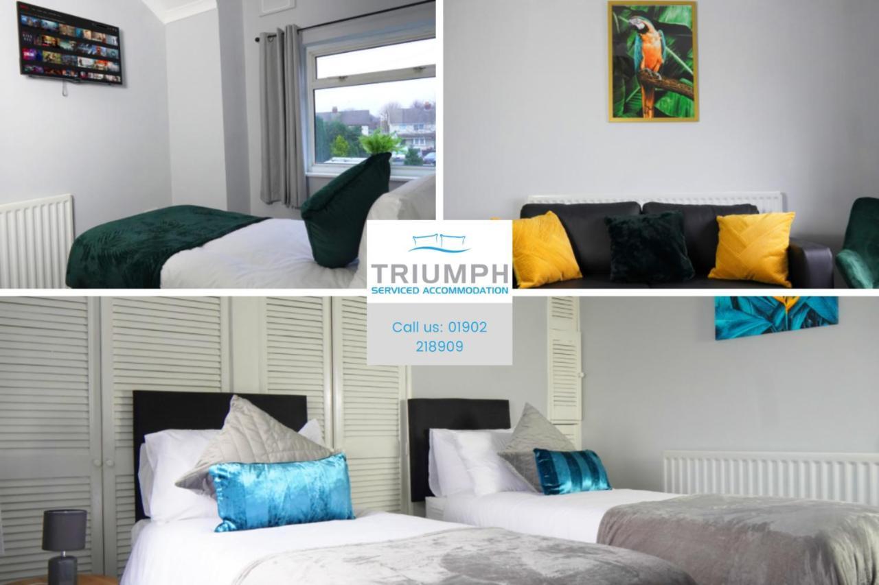 Portobello House - Four Bedroom House Perfect For Contractors - Sleeps 6 - Free Parking Вулвергемптон Экстерьер фото